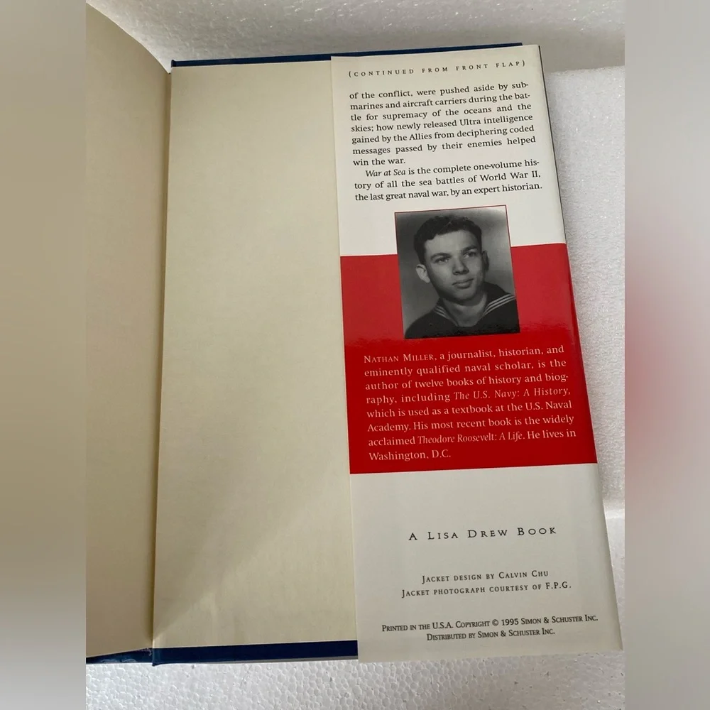 War at Sea: A Naval History of World War II By Nathan Miller - Hardcover Book